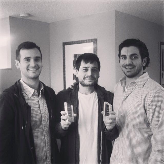 Brett Miller, Teddy Cecil and Nick Cofino of Shadow Council Productions with Helio's Two Awards from MiSciFi 2015